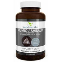 Produktbild von Medverita Mumio Shilajit Extrakt mit 20% Fulvosäuren 120 Kapseln
