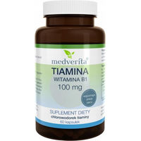 Produktbild von Medverita Thiamin Vitamin B1 100 mg Kapseln 60 Stück ohne Zusatzstoffe
