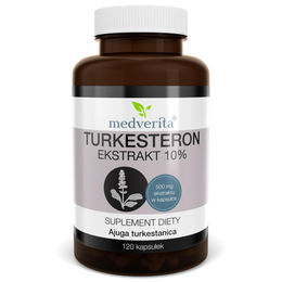 Medverita Turkesteron 500 mg Ajuga turkestanica Extrakt 120 Kapseln – Bild 1 von 1