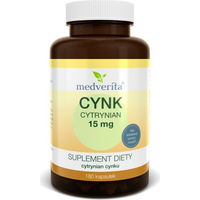 Produktbild von Medverita Zinkcitrat 15 mg 180 Kapseln