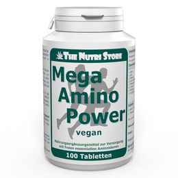 Mega Amino Power Tabletten von The Nutri Store ohne Zusatzstoffe 100 Stück – Bild 1 von 1
