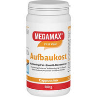 Produktbild von Megamax Aufbaukost Cappuccino Pulver glutenfrei 500 g