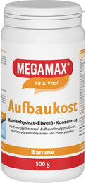 MEGAMAX Aufbaukost Kohlenhydrat-Eiweiß-Konzentrat Banane Pulver glutenfrei 500 g – Bild 1 von 1
