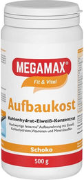 MEGAMAX Aufbaukost Kohlenhydrat-Eiweiß-Konzentrat Schokolade Pulver glutenfrei 500 g – Bild 1 von 1