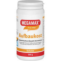 Produktbild von MEGAMAX Aufbaukost Kohlenhydrat-Eiweiß-Konzentrat Schokolade Pulver glutenfrei 500 g