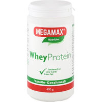 Produktbild von Megamax B.V. Whey Protein Isolat Vanille laktosefrei Pulver 400 g