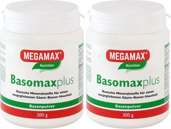 MEGAMAX Basomaxplus Mineralstoff-Komplex Basenpulver vegan glutenfrei laktosefrei 600 g – Bild 1 von 1