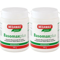 Produktbild von MEGAMAX Basomaxplus Mineralstoff-Komplex Basenpulver vegan glutenfrei laktosefrei 600 g