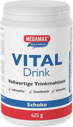 Megamax Body & Balance Vital Drink Schokolade Pulver laktosefrei und glutenfrei 425 g – Bild 1 von 1