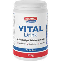 Produktbild von Megamax Body & Balance Vital Drink Schokolade Pulver laktosefrei und glutenfrei 425 g