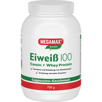Produktbild von MEGAMAX Eiweiß 100 Cappuccino Pulver vegetarisch 750 g