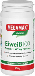 MEGAMAX Eiweiss 100 Himbeer Quark Pulver vegetarisch – Bild 1 von 1