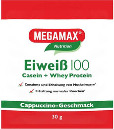 MEGAMAX Eiweiß 100 Konzentrat Cappuccino Pulver vegetarisch – Bild 1 von 1
