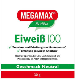 MEGAMAX Eiweiß 100 Konzentrat Pulver Neutral – Bild 1 von 1