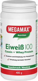 MEGAMAX Eiweiß 100 Konzentrat Pulver Neutral 400 g – Bild 1 von 1