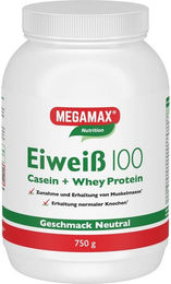 MEGAMAX Eiweiß 100 Konzentrat Pulver Neutral 750 g – Bild 1 von 1