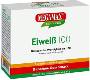 MEGAMAX Eiweiß 100 Pulver Banane vegetarisch – Bild 1 von 1