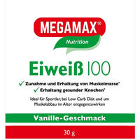 Produktbild von MEGAMAX Eiweiß 100 Vanille Pulver vegetarisch