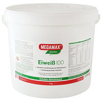 Produktbild von Megamax Eiweiß Pulver Schokolade Low Carb glutenfrei ohne Zusatzstoffe und Aspartam 5 kg