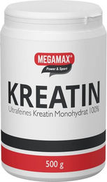 Megamax Kreatin Monohydrat Pulver 500 g vegan ohne Zusatzstoffe – Bild 1 von 1
