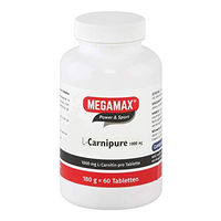 Produktbild von Megamax L-Carnitin 1000 mg Lutschtabletten 60 Stück