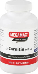 Megamax L-Carnitin 1000 mg Tabletten 60 Stück – Bild 1 von 1