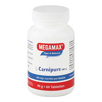 Produktbild von MEGAMAX L-Carnitin 500 mg Tabletten Vegan 60 Stück