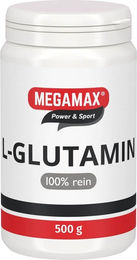 MEGAMAX L-Glutamin Pulver 100% rein ohne Zusatzstoffe glutenfrei laktosefrei zuckerfrei 500 g – Bild 1 von 1