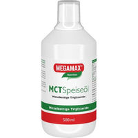 Produktbild von Megamax MCT Öl 500 ml geschmacksneutral zur Unterstützung von Keto und Low Carb
