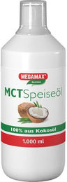 Megamax MCT Öl mit mittelkettigen Triglyzeriden 1000 ml zuckerfrei – Bild 1 von 1