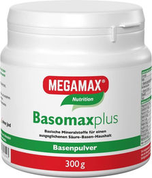 MEGAMAX Nutrition Basomax plus Basenpulver Mineralstoff-Komplex vegan glutenfrei laktosefrei 300 g – Bild 1 von 1