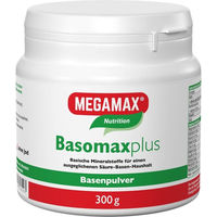 Produktbild von MEGAMAX Nutrition Basomax plus Basenpulver Mineralstoff-Komplex vegan glutenfrei laktosefrei 300 g