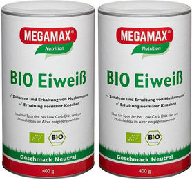 MEGAMAX Nutrition BIO Eiweiß Konzentrat Pulver geschmacksneutral ohne Zusatzstoffe – Bild 1 von 1