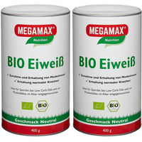 Produktbild von MEGAMAX Nutrition BIO Eiweiß Konzentrat Pulver geschmacksneutral ohne Zusatzstoffe