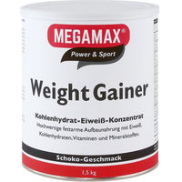 Produktbild von MEGAMAX Weight Gainer Kohlenhydrat-Eiweiß-Konzentrat Schokolade zuckerfrei 1500 g Pulver