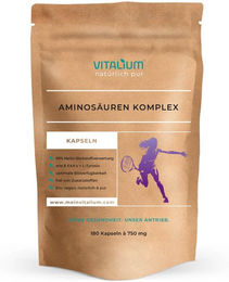 meinVitalium EAA + 1 Aminosäuren-Komplex hochdosiert vegane Kapseln 180 Stück – Bild 1 von 2