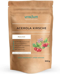 meinVitalium Vitamin-C Pulver aus Acerola und Hagebutte ohne Zusatzstoffe für Sportler – Bild 1 von 2