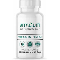 Produktbild von meinVitalium Vitamin D3+K2 Kapseln vegan ohne Zusatzstoffe