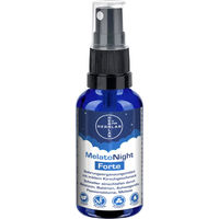 Produktbild von MelatoNight Forte HERRLAN Melatonin Spray hochdosiert mit Ashwagandha, Baldrian, Melisse und Passionsblume Kirschgeschmack