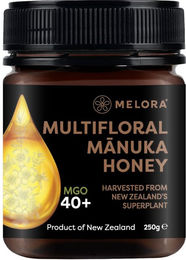 Melora Echter neuseeländischer Manuka-Honig 40 MGO, 250 g, Halal – Bild 1 von 3