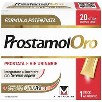 Produktbild von Menarini Prostamol Oro Brennnessel Sticks mit Rotwein-Geschmack zuckerfrei glutenfrei laktosefrei 20 Stück