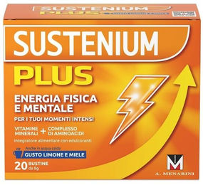 Menarini Sustenium Plus Zitronen- und Honiggeschmack Streifen Glutenfrei und Laktosefrei 20 Streifen à 8 g – Bild 1 von 1