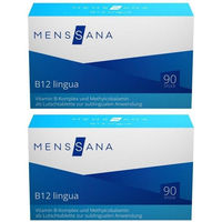 Produktbild von MensSana B12 lingua B-Komplex Lutschtabletten vegan glutenfrei laktosefrei 180 Stück