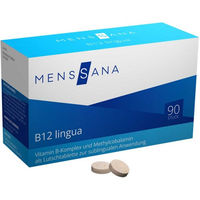 Produktbild von MensSana B12 Lingua Vitamin B-Komplex Lutschtabletten vegan glutenfrei laktosefrei 90 Stück