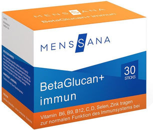 MensSana BetaGlucan+ Immun Pulver Sticks glutenfrei laktosefrei ohne Zusatzstoffe 30 Stück – Bild 1 von 2