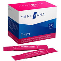 Produktbild von Menssana Ferro Eisen Fumarat Pulver Sticks vegan vegetarisch 56 g