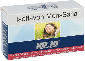 Menssana Isoflavon Kapseln mit Vitamin B6, D3, K2, Zink und Selen für Frauen in den Wechseljahren, vegan, 60 Kapseln – Bild 1 von 2