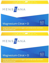 MENSSANA Magnesium-Citrat +D Vegan Kapseln für Erwachsene und Kinder 120 Stück – Bild 1 von 1