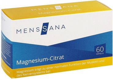Menssana Magnesium Citrat Kapseln 60 Stück – Bild 1 von 1