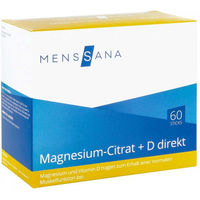 Produktbild von Menssana Magnesiumcitrat mit Vitamin D Pulver 60 Einheiten